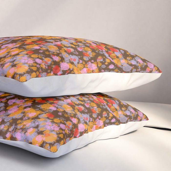 Peachy splashed pattern  Pillow Sham Gallery Image 3