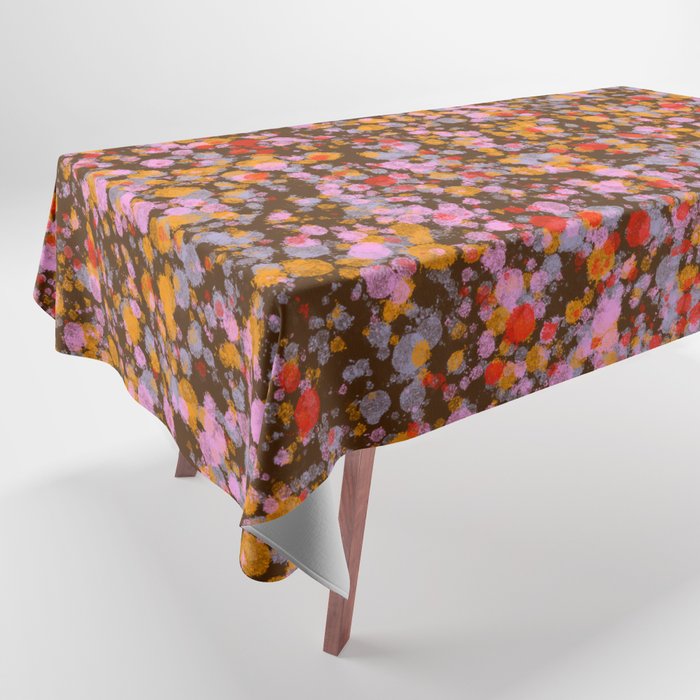Peachy splashed pattern  Tablecloth Gallery Image 1