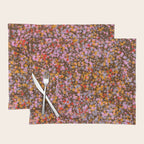 Peachy splashed pattern  Placemat Gallery Image 1