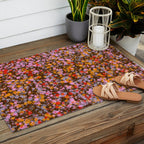 Peachy splashed pattern  Outdoor Rug Gallery Image 2