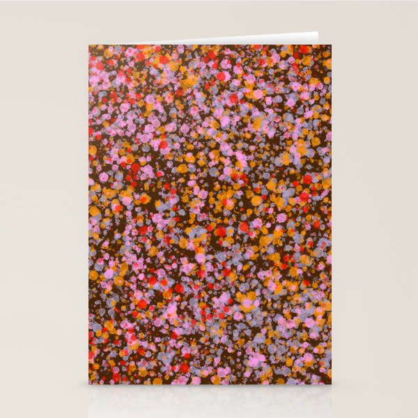 Peachy splashed pattern  Stationery Card Gallery Image 2