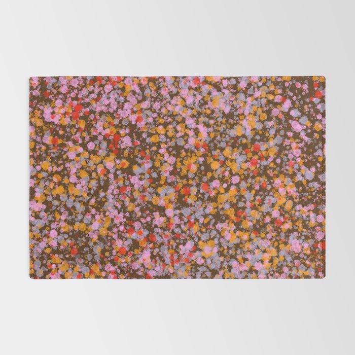 Peachy splashed pattern  Rug Gallery Image 2