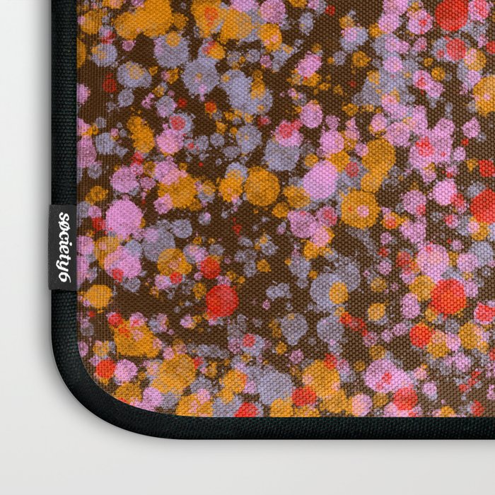 Peachy splashed pattern  Laptop Sleeve Gallery Image 3