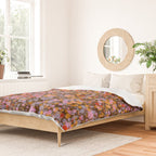 Peachy splashed pattern  Duvet Cover Gallery Image 2