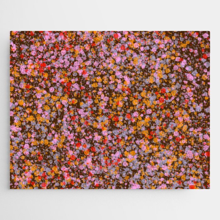 Peachy splashed pattern  Jigsaw Puzzle Gallery Image 1