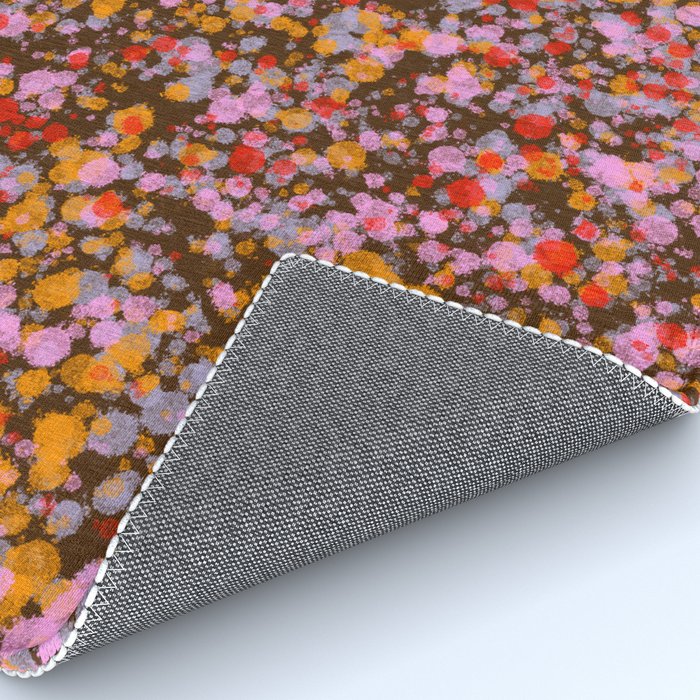 Peachy splashed pattern  Rug Gallery Image 4
