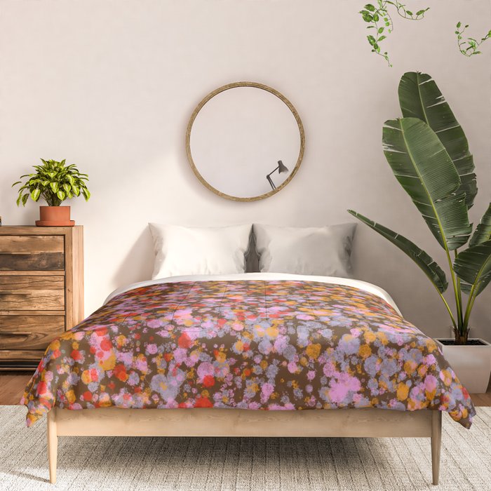 Peachy splashed pattern  Comforter Gallery Image 3