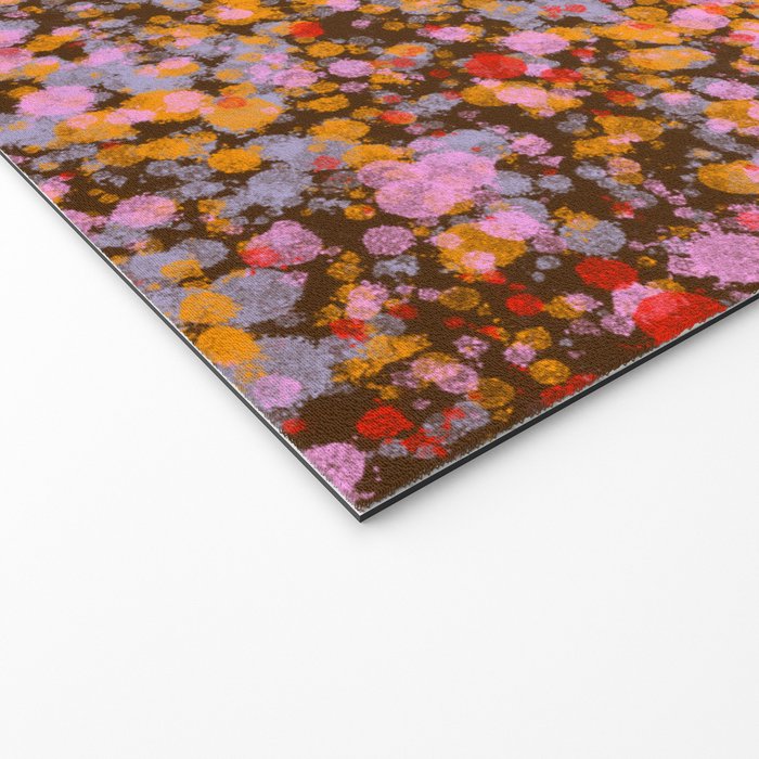 Peachy splashed pattern  Welcome Mat Gallery Image 2