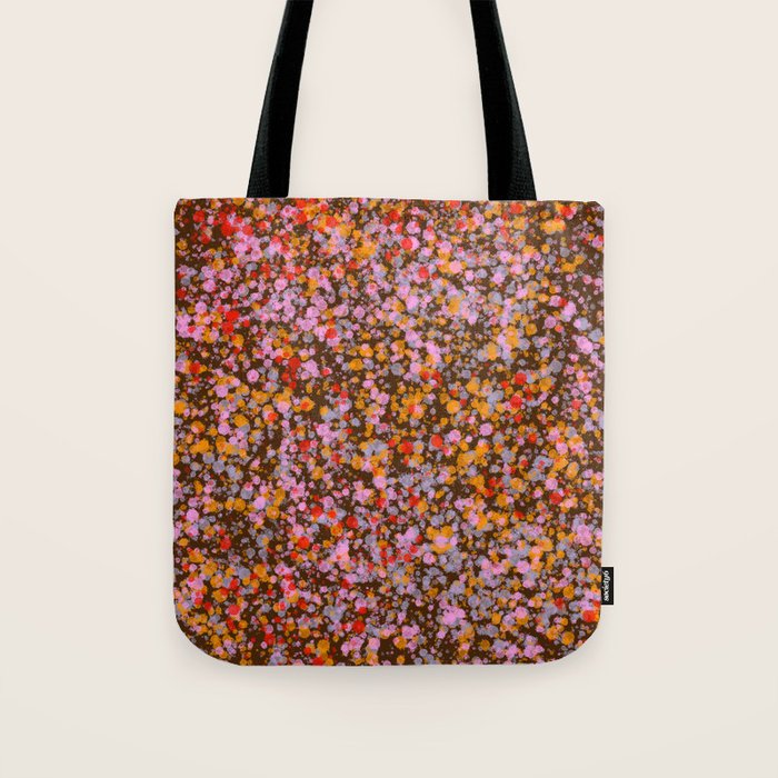 Peachy splashed pattern  Tote Bag Gallery Image 1