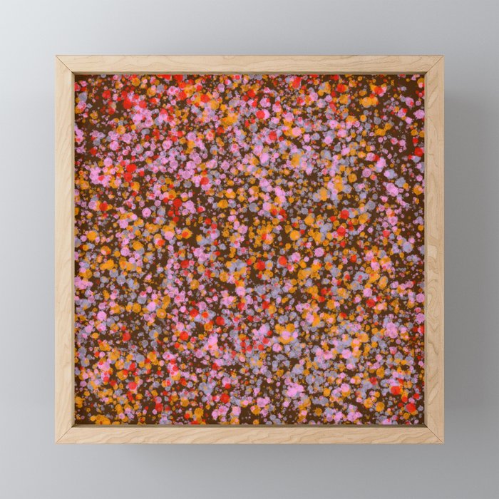 Peachy splashed pattern  Mini Art Print Gallery Image 1