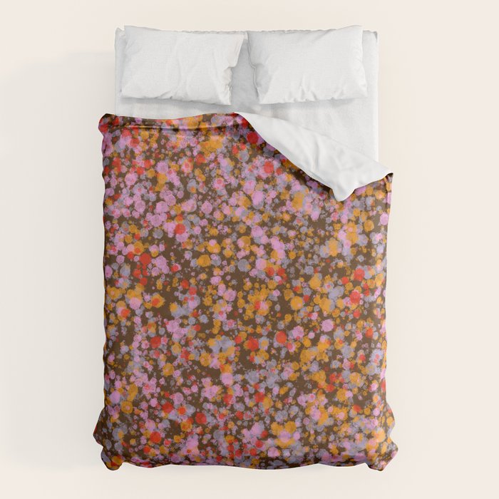 Peachy splashed pattern  Duvet Cover Gallery Image 6