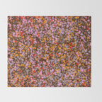 Peachy splashed pattern  Throw Blanket Gallery Image 2