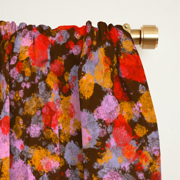 Peachy splashed pattern  Window Curtain Gallery Image 2