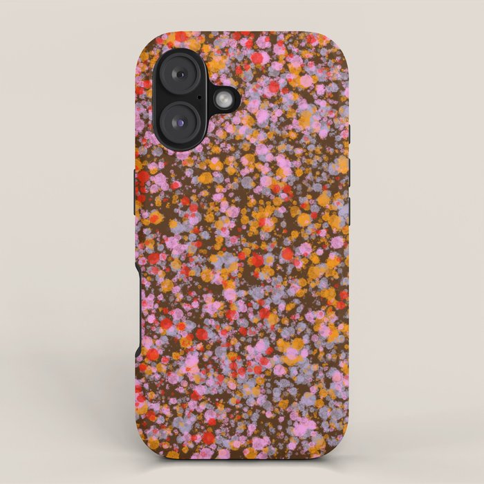 Peachy splashed pattern  iPhone Case Gallery Image 1