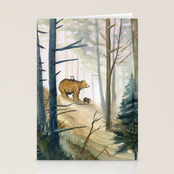 Bear Family 2 Stationery Card Gallery Image 2