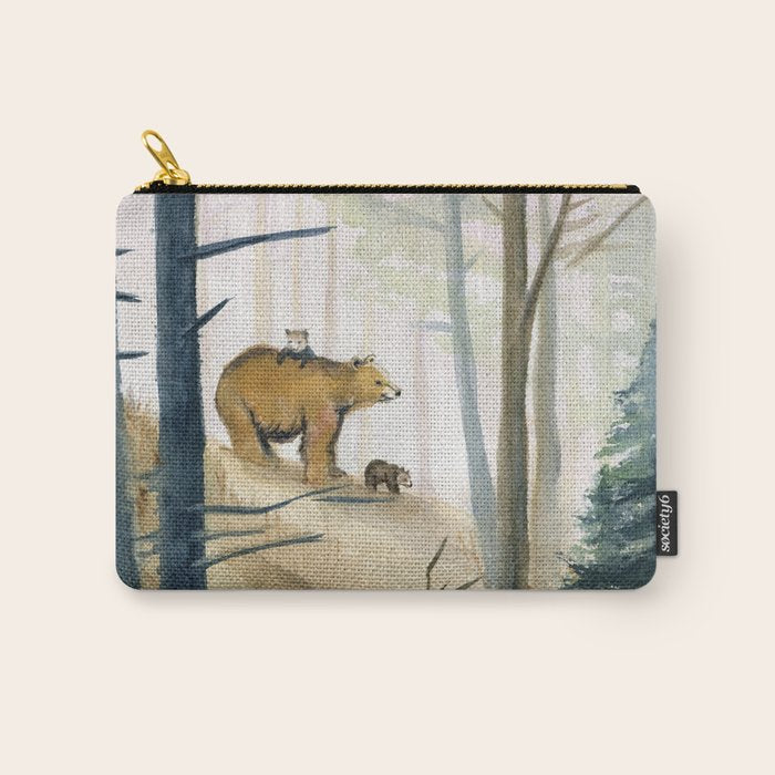 Bear Family 2 Carry All Pouch Gallery Image 1