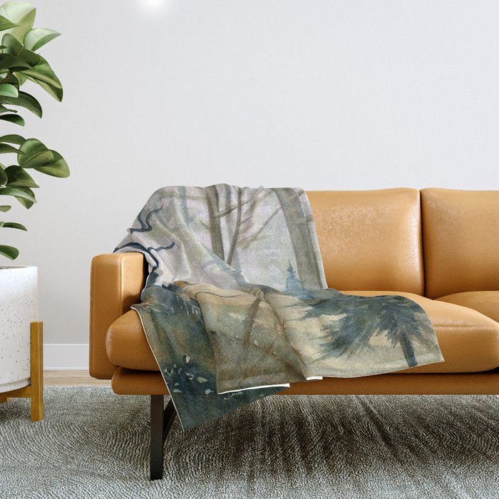 Bear Family 2 Throw Blanket Gallery Image 1