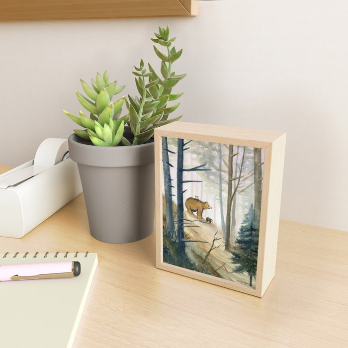 Bear Family 2 Mini Art Print Gallery Image 2