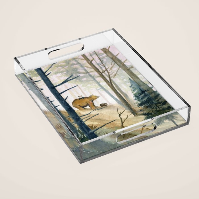Bear Family 2 Acrylic Tray Gallery Image 1