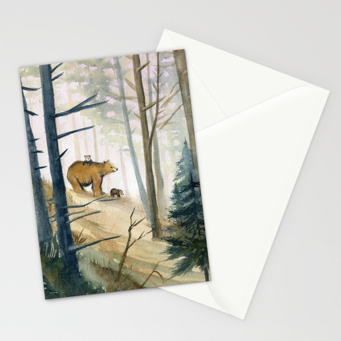 Bear Family 2 Stationery Card Gallery Image 2
