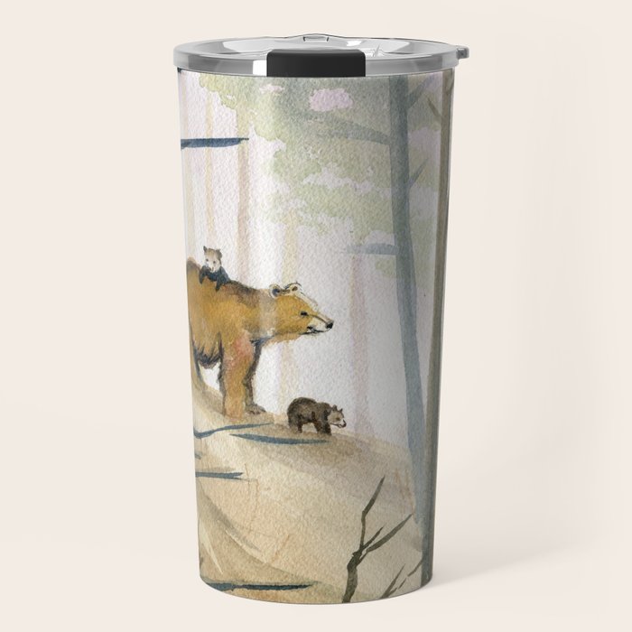 Bear Family 2 Travel Mug Gallery Image 1