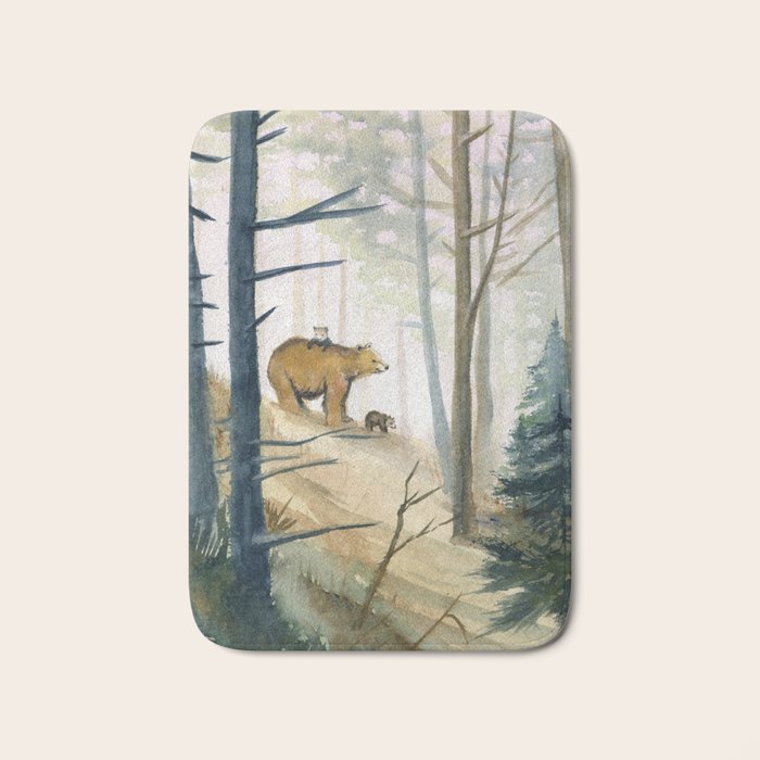 Bear Family 2 Bath Mat Gallery Image 1