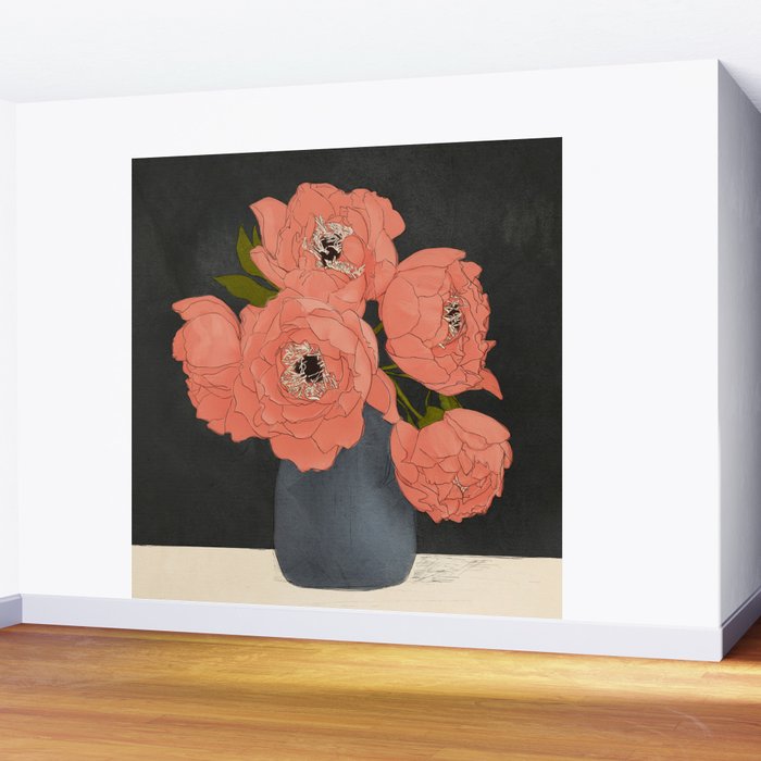 Bouquet Gift Red Wall Mural Gallery Image 2