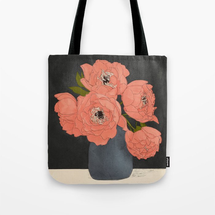Bouquet Gift Red Tote Bag Gallery Image 1