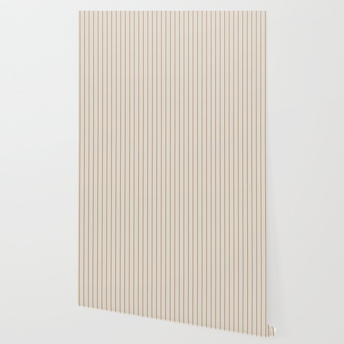 Minimal Line Curvature VI Earthy Natural Mid Century Modern Arch Abstract Wallpaper Gallery Image 2