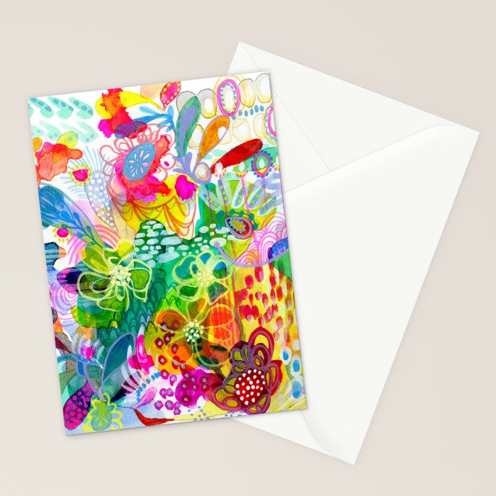Painted Garden Stationery Card Gallery Image 2
