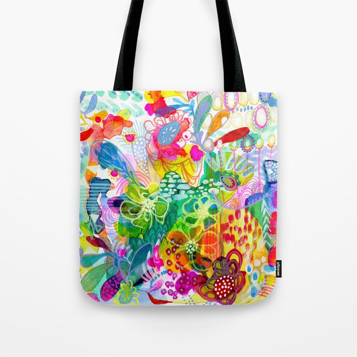 Painted Garden Tote Bag Gallery Image 1