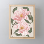 Peonies flowers I Mini Art Print Gallery Image 1