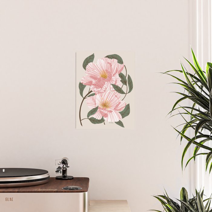 Peonies flowers I Poster Gallery Image 2