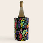 Undersea seahorsesï¼mushrooms and corals- black Wine Chiller Gallery Image 3