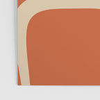 Copacetic Retro Abstract in Mid Mod Burnt Orange and Beige Poster Gallery Image 3
