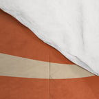 Copacetic Retro Abstract in Mid Mod Burnt Orange and Beige Comforter Gallery Image 4