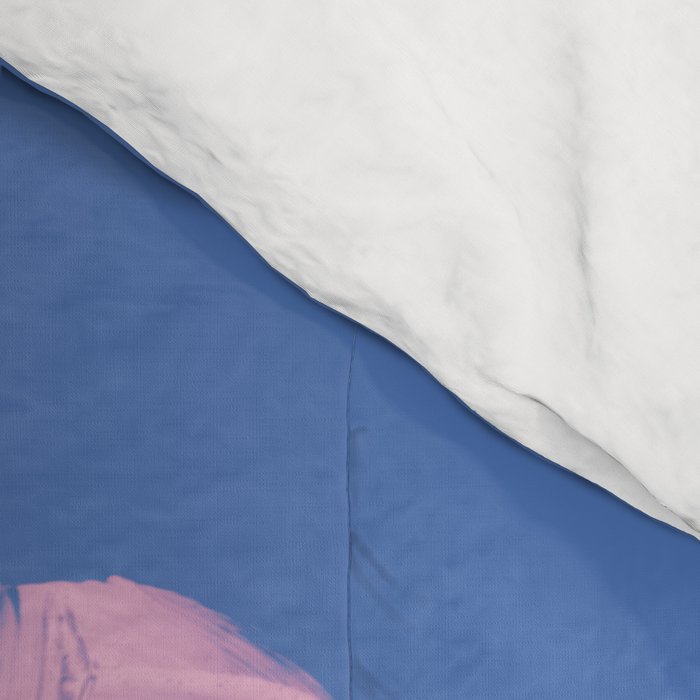 Libra Sign in Warm Blue | Zodiac Series Comforter Gallery Image 4