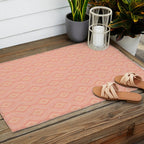 Hand-drawn Symmetrical Pattern #2 Outdoor Rug Gallery Image 2