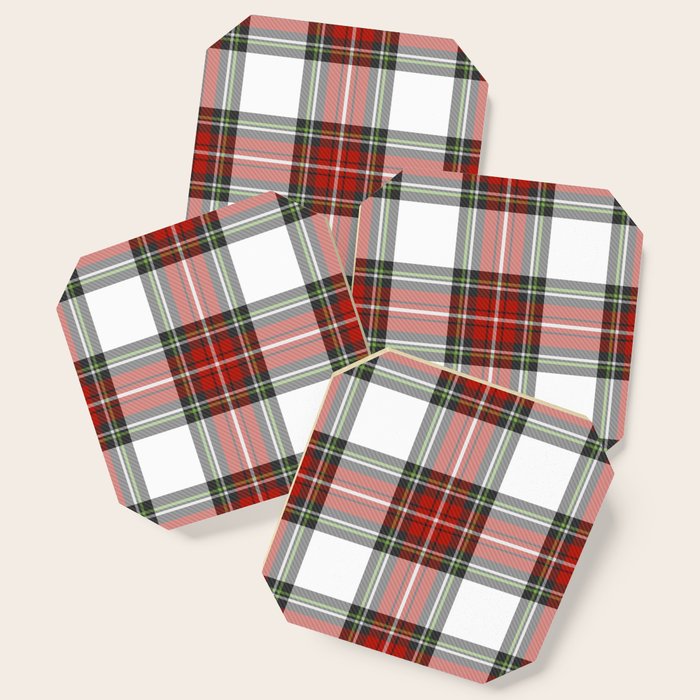 Christmas Tartan Plaid Coaster Gallery Image 1