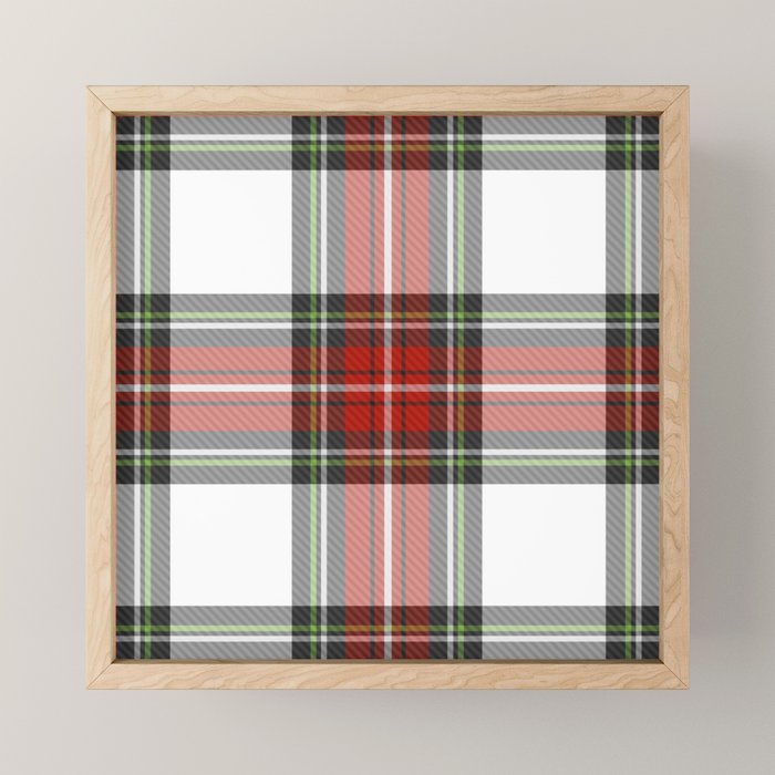 Christmas Tartan Plaid Mini Art Print Gallery Image 1