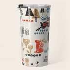 Happy nordic Wolpertinger light Travel Mug Gallery Image 3