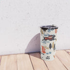 Happy nordic Wolpertinger light Travel Mug Gallery Image 4