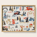 Happy nordic Wolpertinger light Serving Tray Gallery Image 1
