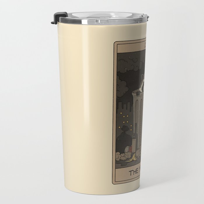 The Hermit - Raccoons Tarot Travel Mug Gallery Image 3