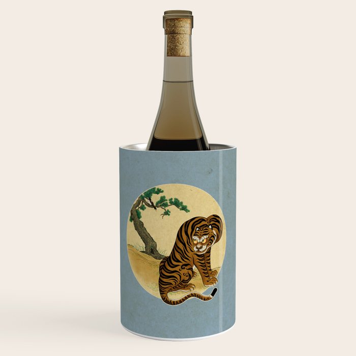 Tiger with magpie type-C : Minhwa-Korean traditional/folk art Wine Chiller Gallery Image 1