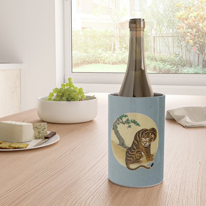 Tiger with magpie type-C : Minhwa-Korean traditional/folk art Wine Chiller Gallery Image 4