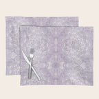 Boho, Mandala, Flower, Purple Placemat Gallery Image 1