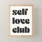 "self love club" Mini Art Print Gallery Image 1