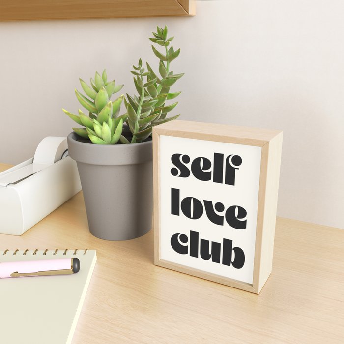 "self love club" Mini Art Print Gallery Image 2