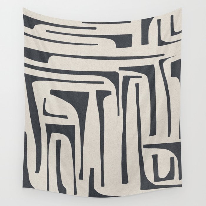 Vintage Cut Out Abstract Wall Tapestry Gallery Image 4